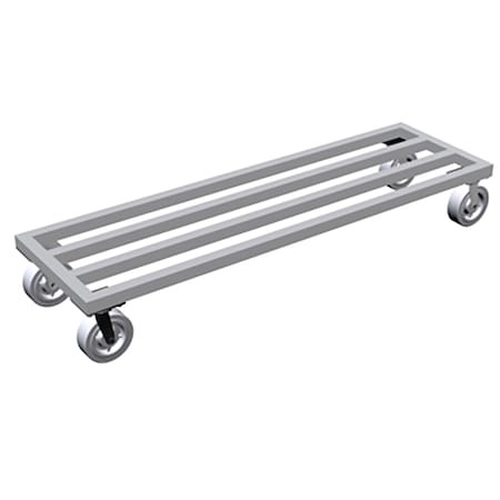 Lockwood Manufacturing 18" x 60" x 9" 1600 lb Capacity Heavy Duty Mobile Dunnage Rack MDR-1860-6